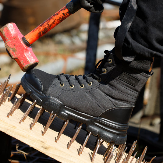 Suadex hommes femmes réconfortent les bottes de travail d'orteil en acier léger